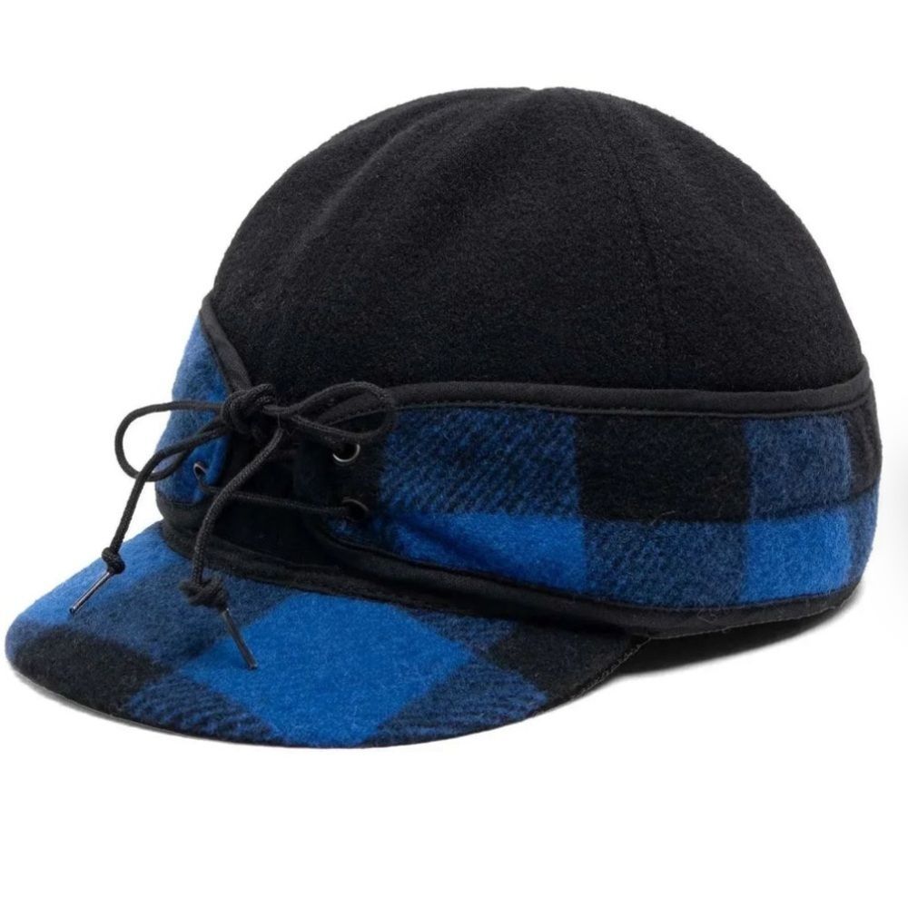 CrownCap Women’s Black and Blue Buffalo Railroad Hat Size L